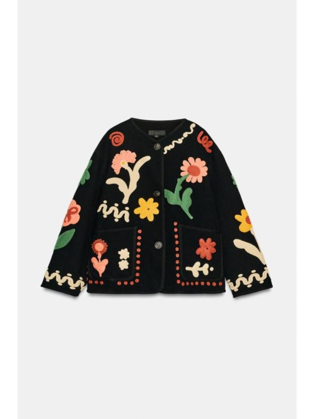 ZARA EMBROIDERED FLORAL JACKET 3046/250/800